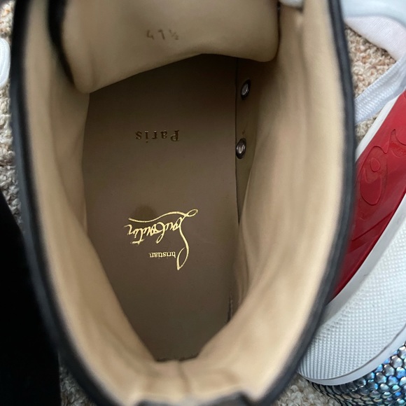 Rare Christian louboutin hightop sneakers 41.5 - Picture 12 of 14
